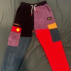 Patchwork Corduroy Joggers